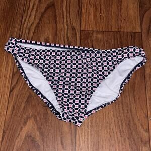 💕Tommy Hilfiger Navy and Pink Floral Geometric Bikini Bottoms